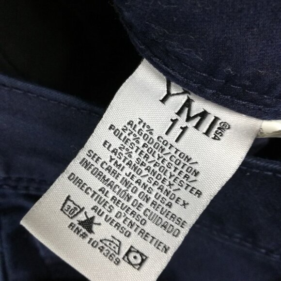 YMI Womens‎ Jeans Skinny Denim Blue Navy Mid Rise Stretch Juniors 11 - Picture 11 of 11